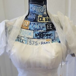 Adrianna Papell rosette sleeve bolero.